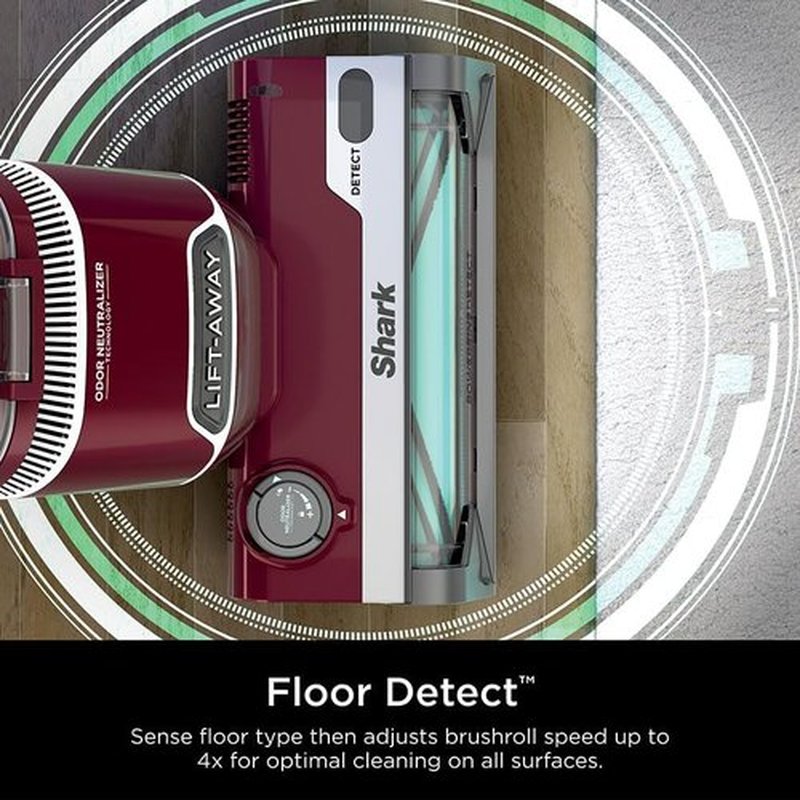 Shark DETECT Lift-Away Corded Upright Vacuum - Self-Cleaning Brushroll & Anti-Allergen Seal | Burgundy