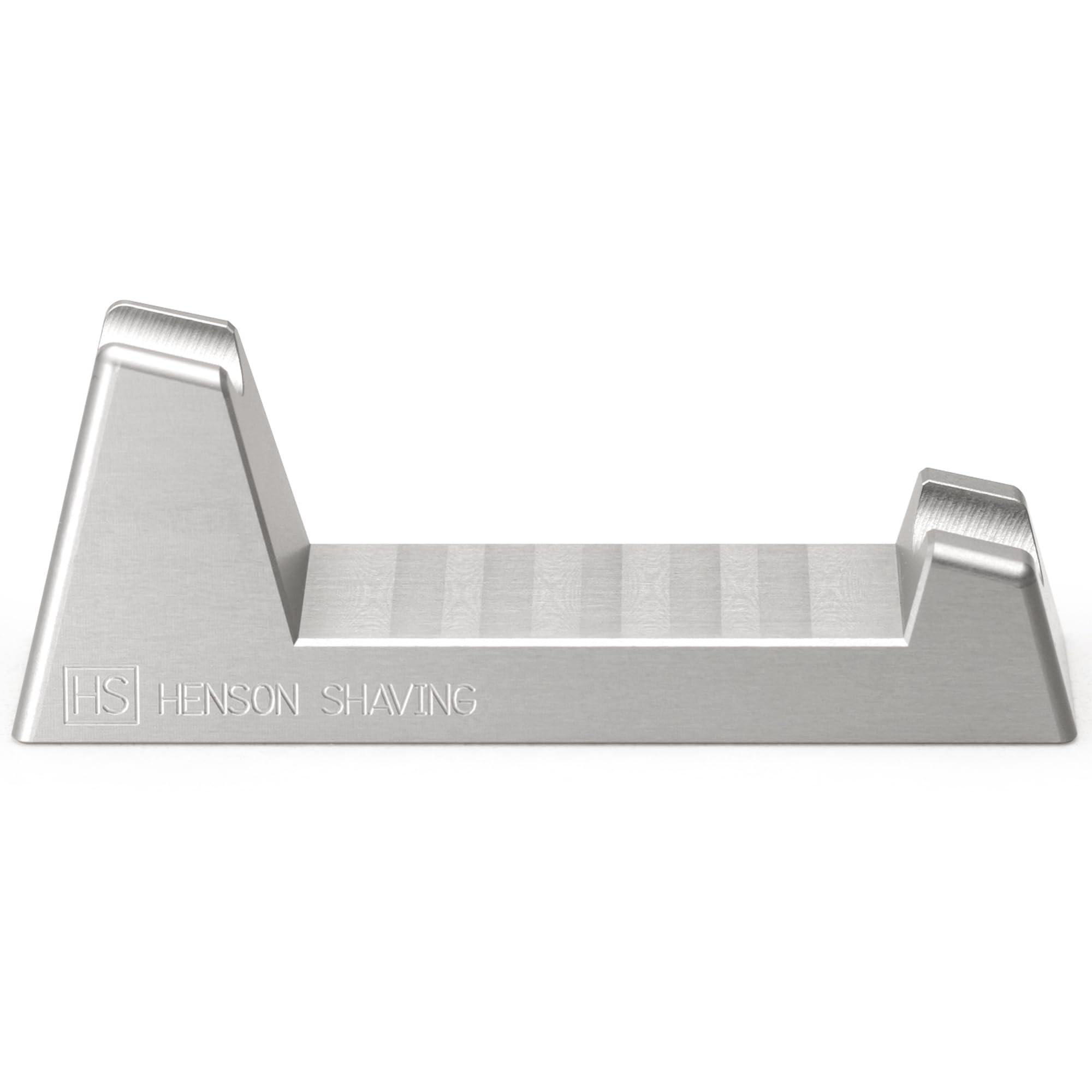 Henson Shaving Machined Aluminum Safety Razor Stand Weighted Non-Slip Base Holder for Optimal Drying Angle - Countertop Storage for Henson Razors