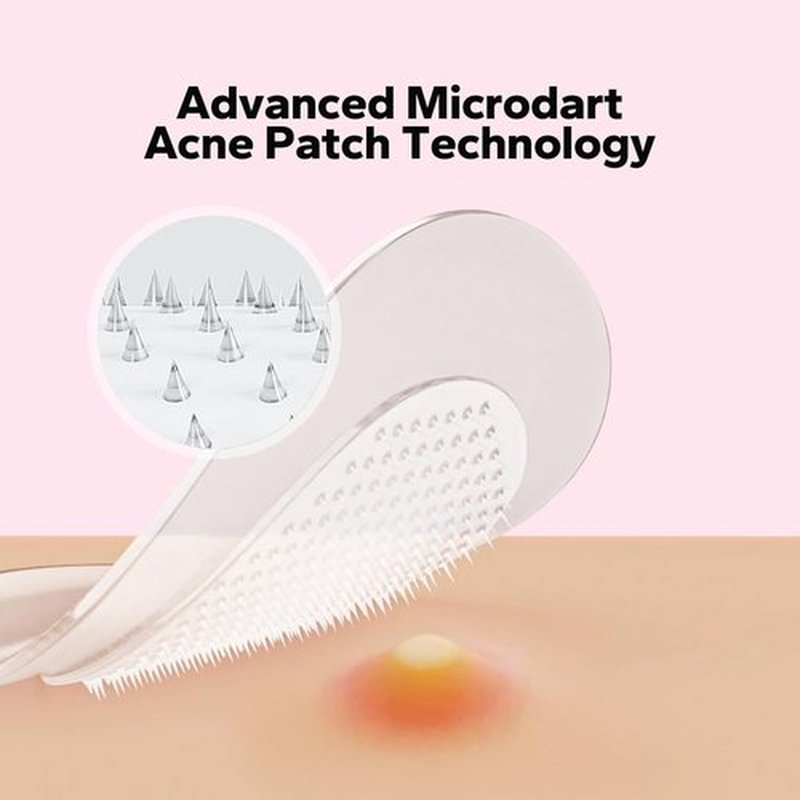 Skiennix Pimple Patches - Microdart Acne Treatment with Salicylic Acid | 18 Count for Fast Relief from Breakouts