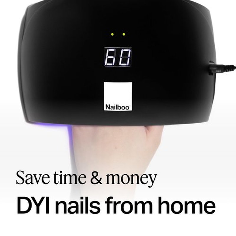 Nailboo Pro Cure LED Lamp – Lightweight UV or LED Nail Dryer with Automatic Sensor, Even Curing for Gel Polish, Compact Arch Design for Hands & Toes, One Size