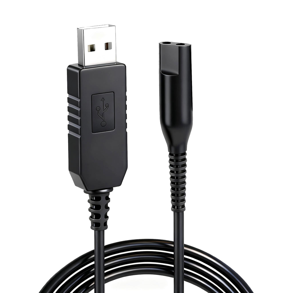 12V Charging Cord Replacement for Braun Shaver S3 S6 S7 S8 S5 S9 S1, Cable Replacement for Braun Electric Razor Trimmer Series 1 3 5 6 7 8 9 340 3040s 390cc 720 790cc Models