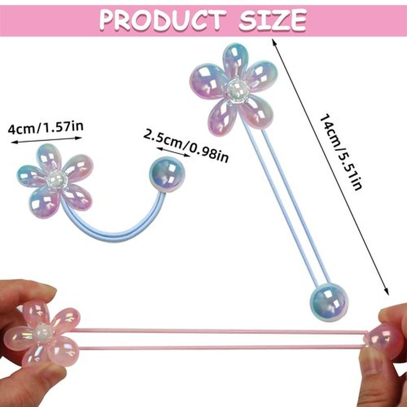 10 Pack Hair Balls for Girls Hair,Hair Ties for Girls Toddler Kids Ponytail Holders Hair knockers Cute Hair Accessories (pink blue green purple rose)