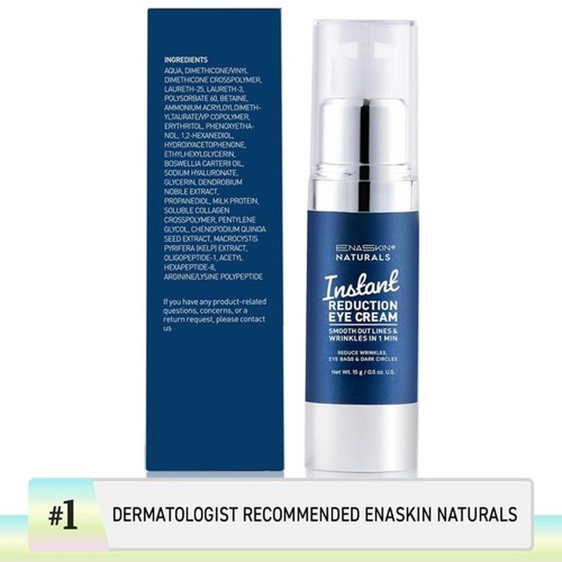 Enaskin Naturals Instant Eye & Face Lift Cream - Rapid Tightener - Under-Eye Bags & Puffiness Remover
