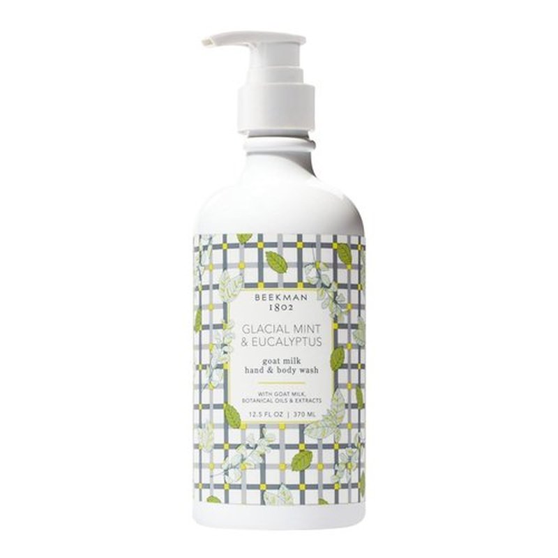 Beekman 1802 Glacial Mint & Eucalyptus Soap & Hand Wash Gift Set - Spa-Inspired Hydrating Duo (2 Count)
