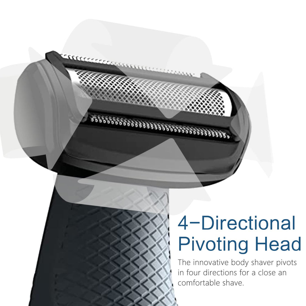 BG5000 Replacement Heads for Philips Norelco Bodygroom Trimmer Foil, Compatible With Philips Norelco BG2000 Replacement Heads, Baldes for BG2000/40 Shaver, 3 Pack