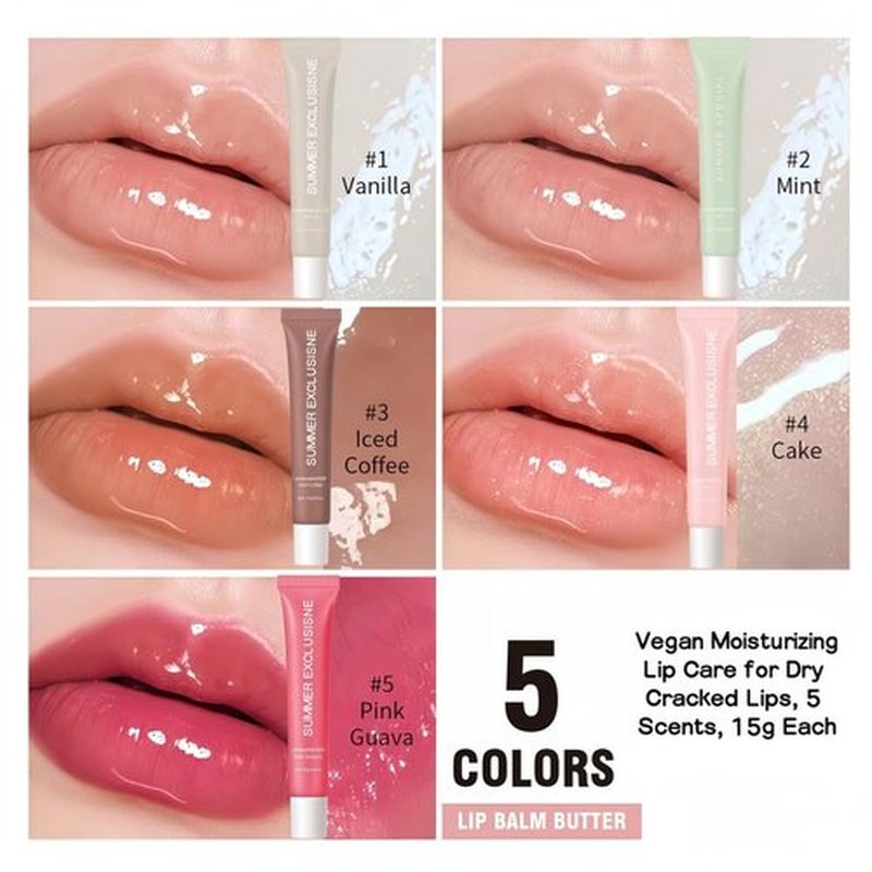 Skiennix Pink Guava Tinted Lip Butter Balm - Moisturizing & Nourishing Lip Care for Smooth, Soft Lips