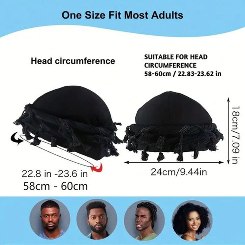 Gturytr Turban for Men Vintage Twist Head Wraps Durag Satin Lined Halo Turban for Women Modal and Satin Scarf Tie (Camouflage-Grey&White, m)