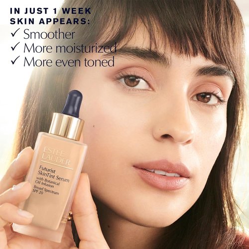 Estée Lauder Skin Tint Serum Foundation SPF 20 - Lightweight Coverage with Glycerin | 1.0 Fl Oz