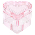 Beaupretty Heart Shaped Crystal Nail Art Dish with Lid Glass Manicure Nail Cup for Acrylic Liquids Salon Accessory for Home and Professional Use