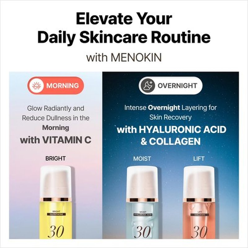 MENOKIN Korean Face Mask 3sets [30 seconds Quick Bubble Mask] (Collagen, Brightening, Moisturizing), Hydration improvement, Radiance-boosting, Easy-to Use, Glass Skin, 3.21 fl.oz