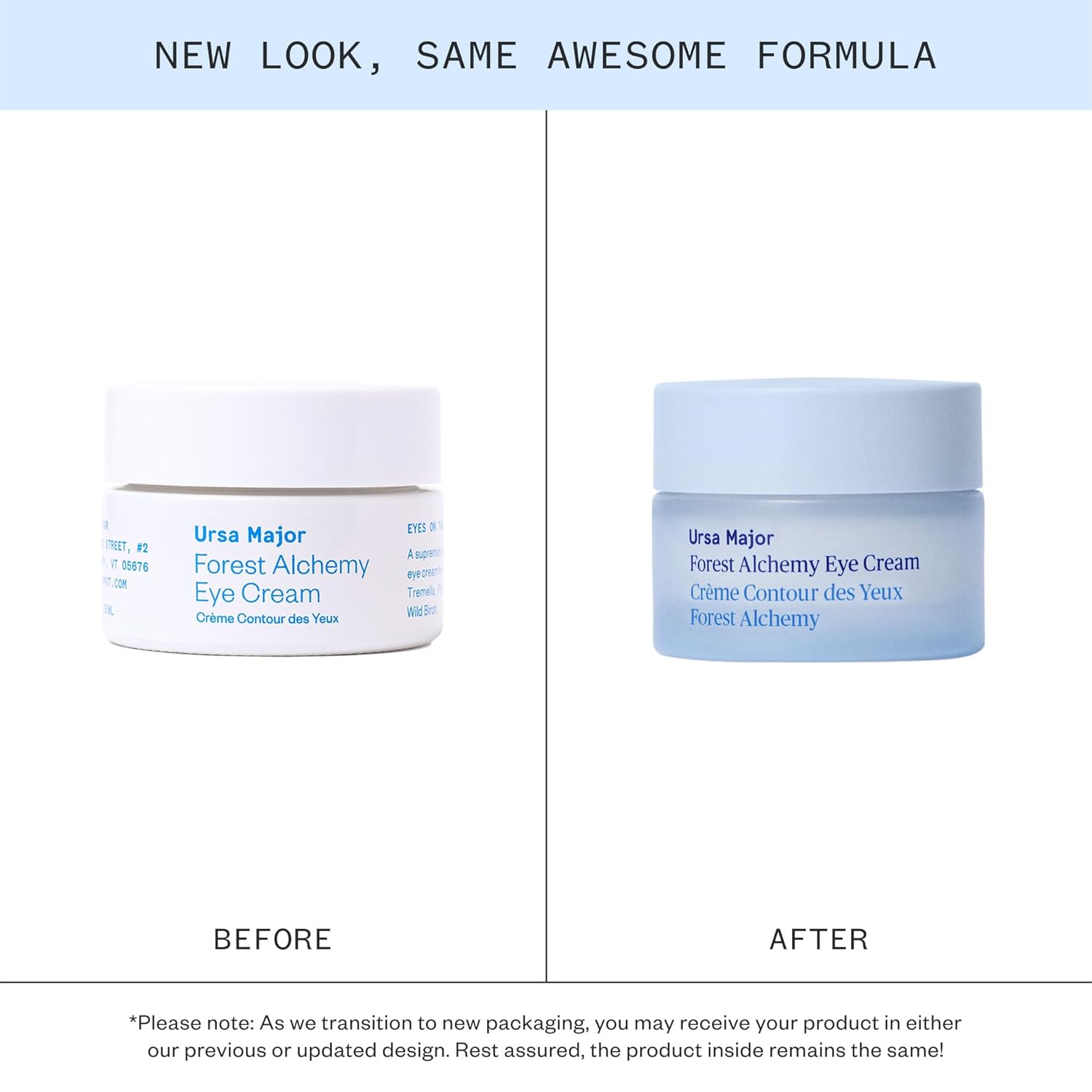 Ursa Major Forest Alchemy Eye Cream - Natural Under-Eye Moisturizer for Dark Circles & Fine Lines | Vegan & Cruelty-Free | 0.50 oz