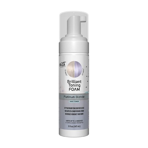 Splat Brilliant Toning Foam - Platinum Blonde Hair Toner | Weightless Conditioning, Lasts Up to 10 Washes, Vegan 5 oz.