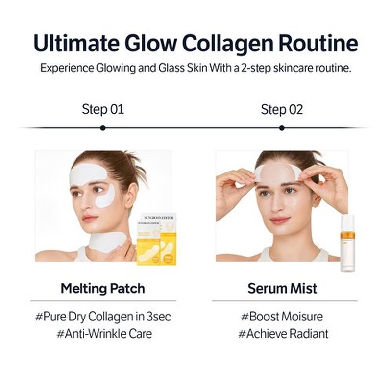 SUNGBOON EDITOR Deep Collagen Barrier Serum Mist | Hydrating Face Mist for Dry Skin | Collagen + Peptides + Vitamin C | Korean Skincare Mist, 3.38 fl oz | Gifts for Women