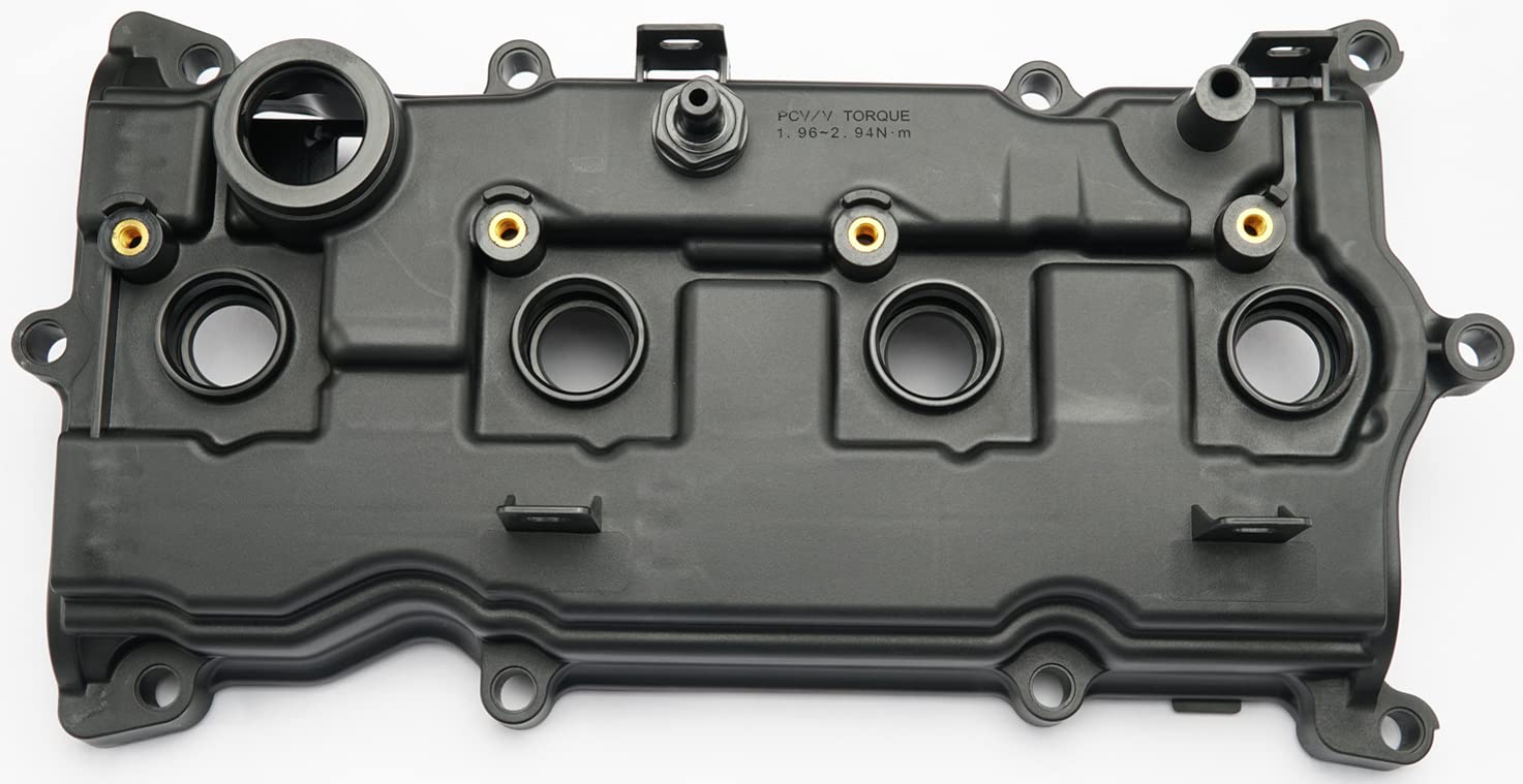 Engine Valve Cover with Gasket Bolts & Oil Filler Cap Compatible with 2013-2018 Nissan Altima 2016-2017 Nissan Murano 2014 Nissan Pathfinder 2014-2017 Nissan Rogue Infiniti QX60 2.5L Part# 13264-3KY0A