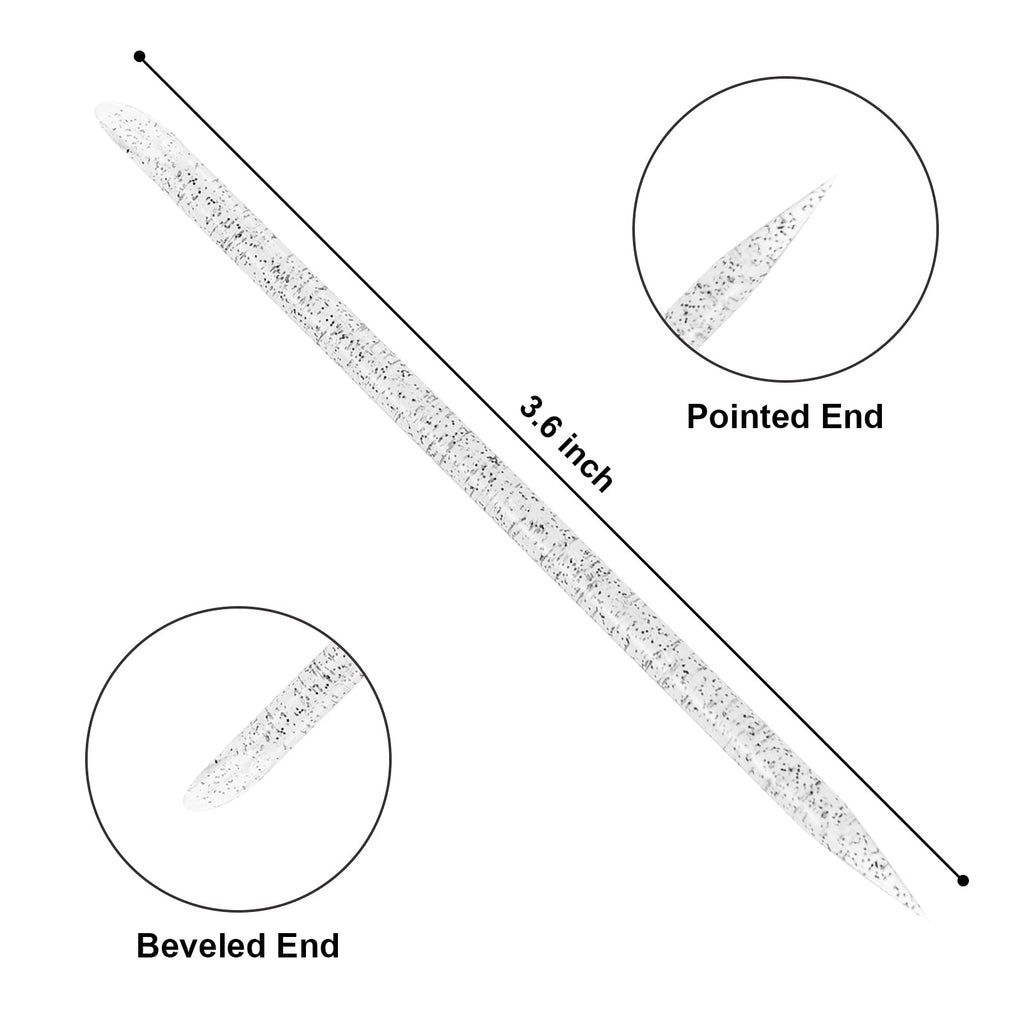 Vaincre 100 PCS Disposable Nail Stick Cuticle Pusher bulk, Double Sided Cleaning Cuticle Stick, Manicure and Pedicure Tool (Black)