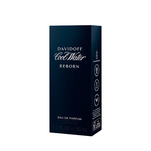 Davidoff Cool Water Reborn Eau de Parfum - Fougère Men's Cologne with Cedarwood & Vetiver - Long-Lasting Fragrance