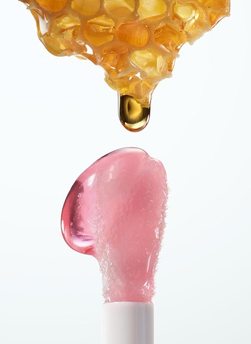 Guerlain Kiss Kiss Bee Glow Oil - 458 Rose Glow Lip Oil for Women - 0.3 oz Hydrating Formula