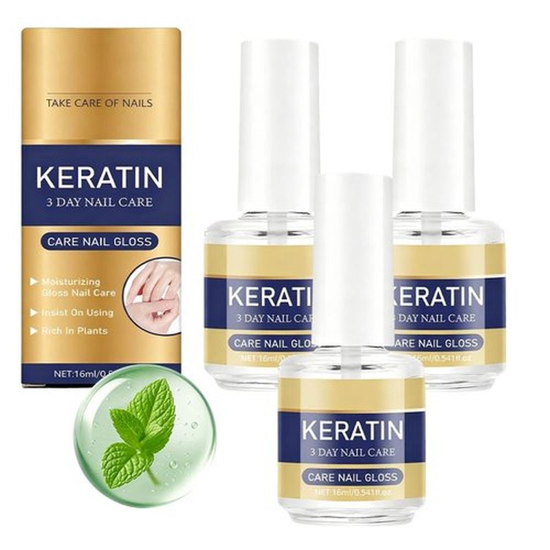 **Keratin Nail Care Oil - 2026 New Moisturizing Cuticle Oil for Fast Hydration | 3PCS Set for Stronger Nails**