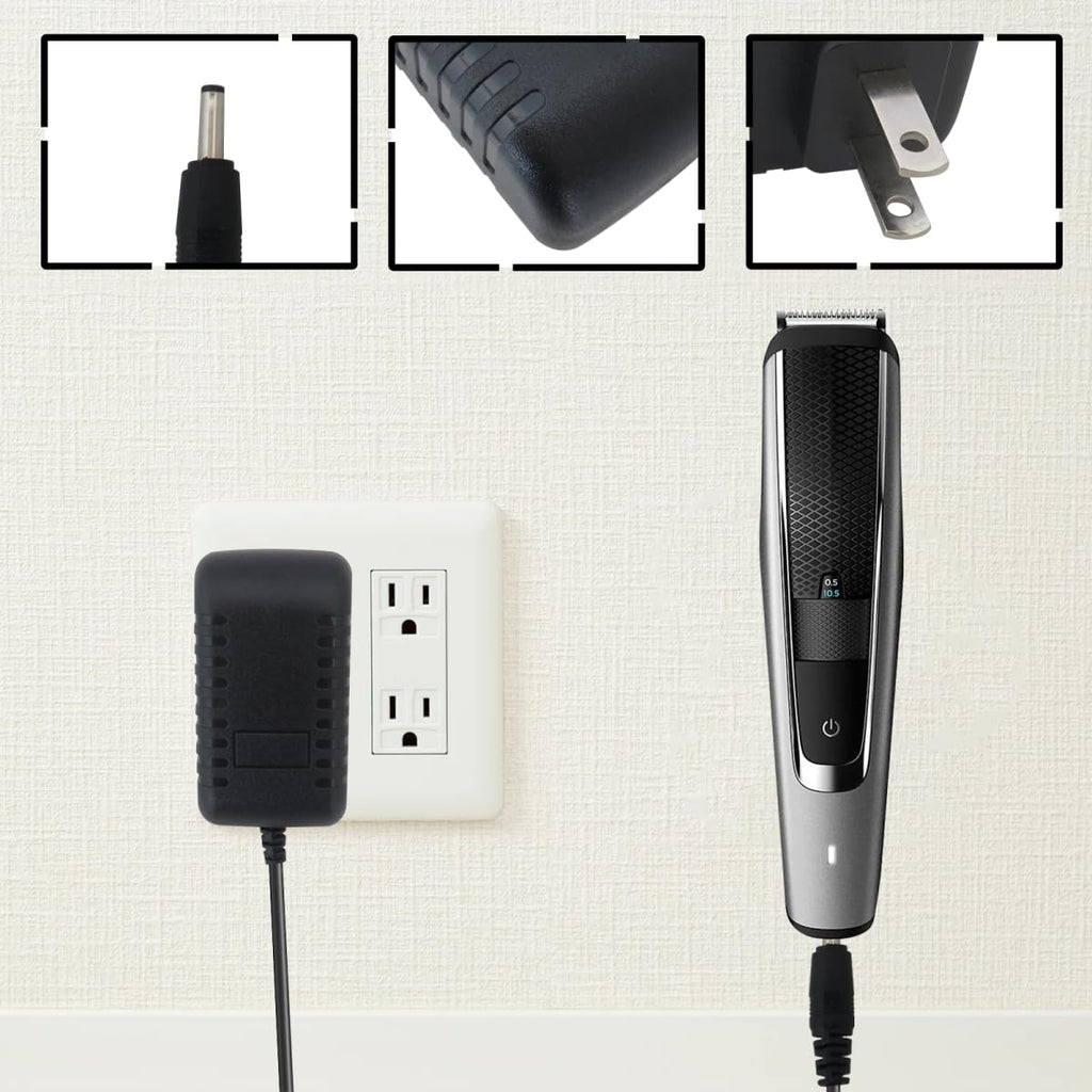 WELURE Charger Replacement for Remington Clippers AC Adapter Power Cord All-in-One Trimmer UA050035E, HK28U-3.6-100, UD-0401 for PG200, PG250