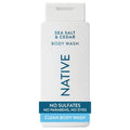 Native Body Wash Contains Naturally Derived Ingredients | For Women & Men, Sulfate, Paraben, & Dye Free Leaving Skin Soft and Hydrating | Sea Salt & Cedar 18 oz