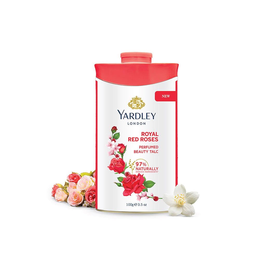 Yardley London Royal Red Roses Perfumed Beauty Talc 100g