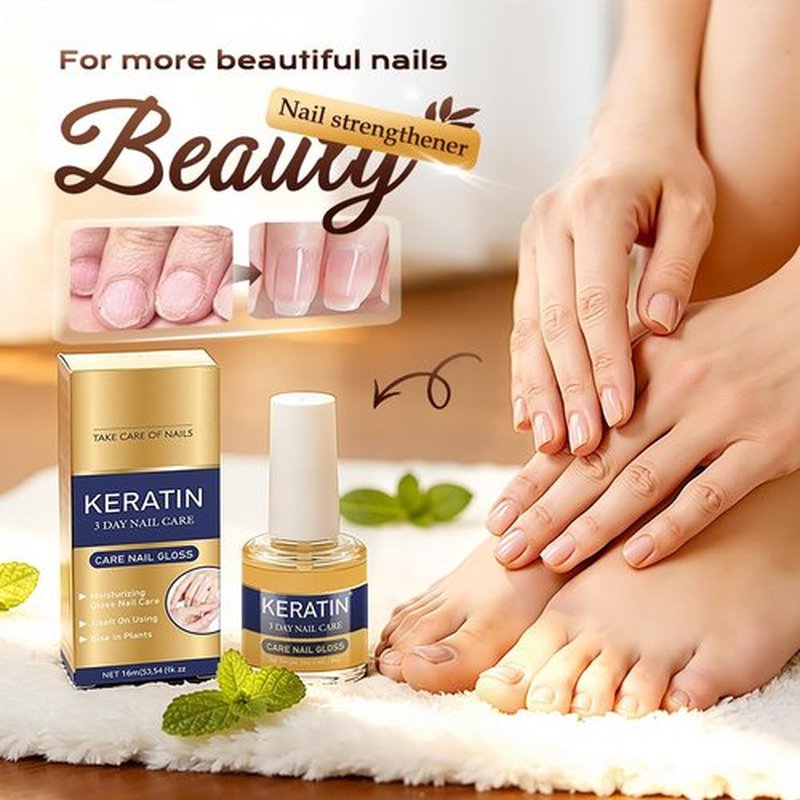 **Keratin Nail Care Oil - 2026 New Moisturizing Cuticle Oil for Fast Hydration | 3PCS Set for Stronger Nails**