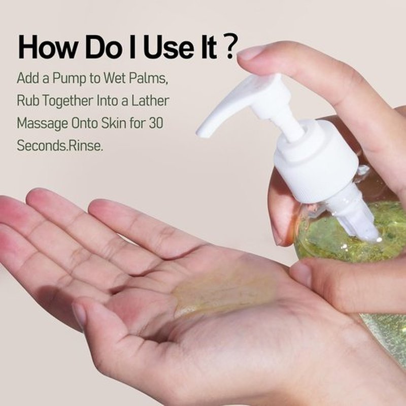 Skiennix Green Tea Face Wash - Hydrating Vegan Cleanser with Vitamins A, C, E & Kale Extract | 237ML/8 oz