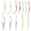 YBEATY 12 PCS Locs Hair Interlocking Tool Set 4 Styles Retighten Tool Retighten Tools Bent Hook Shape Loc Needle Dreadlock Crochet Needle Easy Hair Loc Needles for Maintaining Dreadlocks Styling