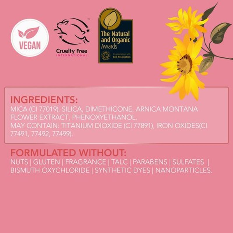 Rachel Couture Translucent Finishing Powder with Shine-Free Matte Finish | Vegan & Cruelty-Free Setting Powder | Arnica Extract Infusion - 0.28 Oz - Medium