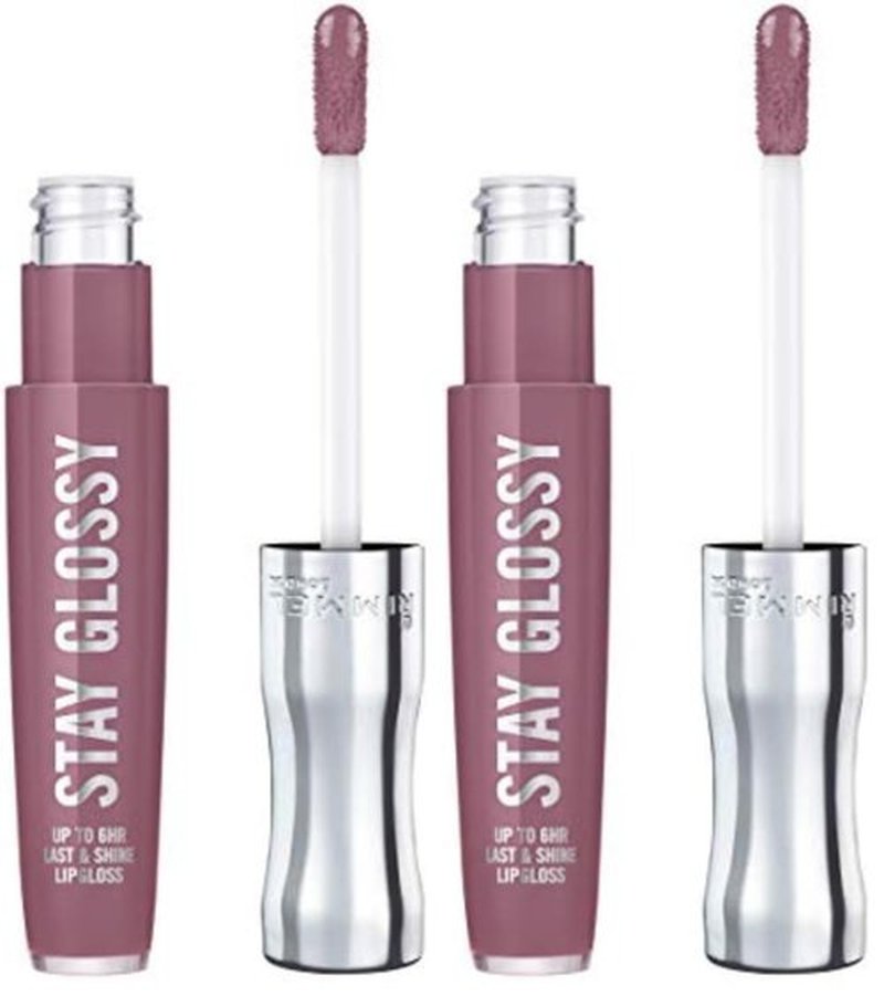 Rimmel Stay Glossy Lip Gloss - Non-Sticky and Lightweight Formula for Lip Color and Shine - 200 Tainted Love, .18oz (Pack of 2)