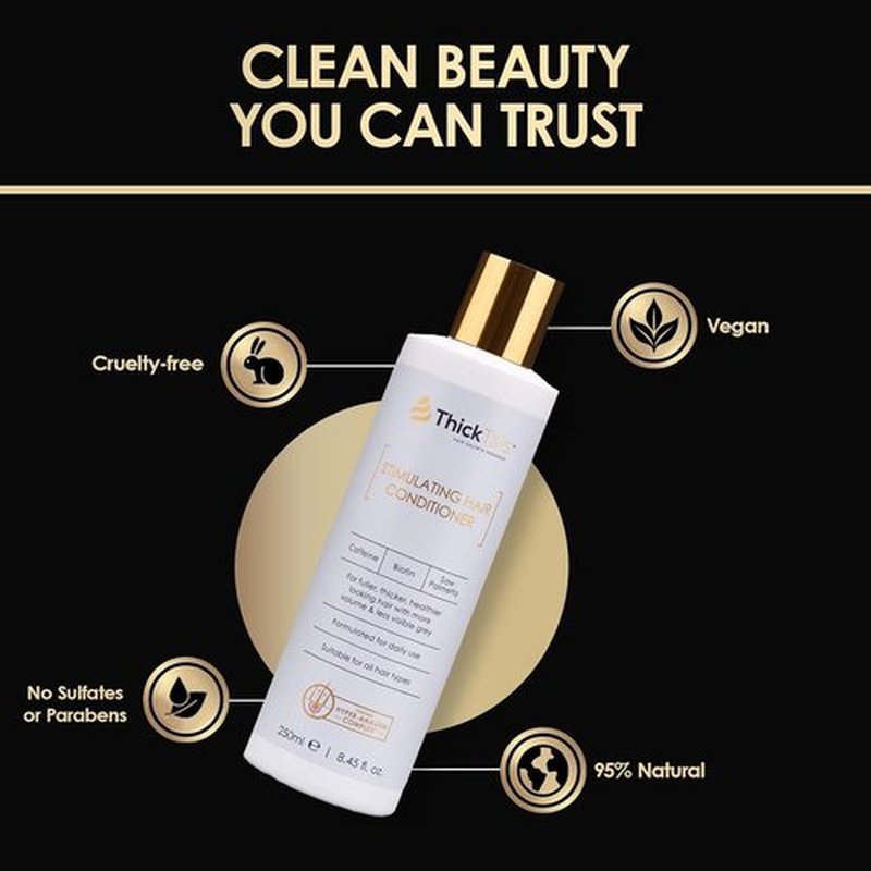 ThickTails Hair Growth Conditioner - Biotin, Caffeine & Saw Palmetto for Thinning Hair | 8.45 fl oz