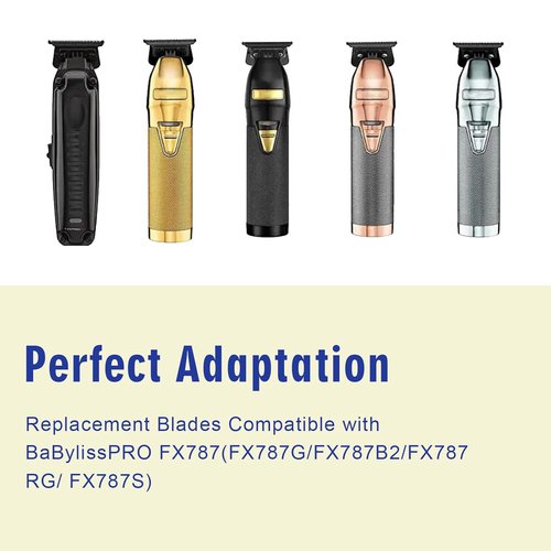 BaByliss FX707B2 Replacement DLC 2.0 Trimmer Blade - 4-Pack Compatible with FX787 & FX726