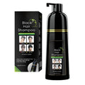 BELEZALIB Black Hair Dye Shampoo for Gray Hair, Semi-Permanent Hair Color Shampoo for Women and Men, Simple to Use and Lasts 30 Days-Fast Acting, Herbal Ingredients and Ammonia Free (14 Fl oz)
