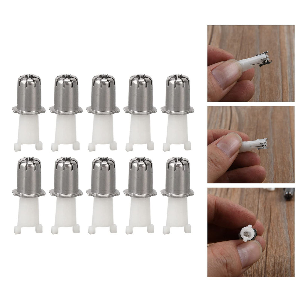 Saluaqui Nose Hair Trimmer Head, 10pcs Universal Replacement Clipper Blade Heads, Fitting, Ideal Replacement, Easy Cleaning, Portable Size for Daily Storage and Travel, Wholesale Business