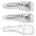 Xindojuz 3 PCS Clear Portable Men Manual Razor Travel Case, Protector Plastic Box Cover Container Storage Shaver Holder Protector Case Organizer Men's Electric Shaver Accessories