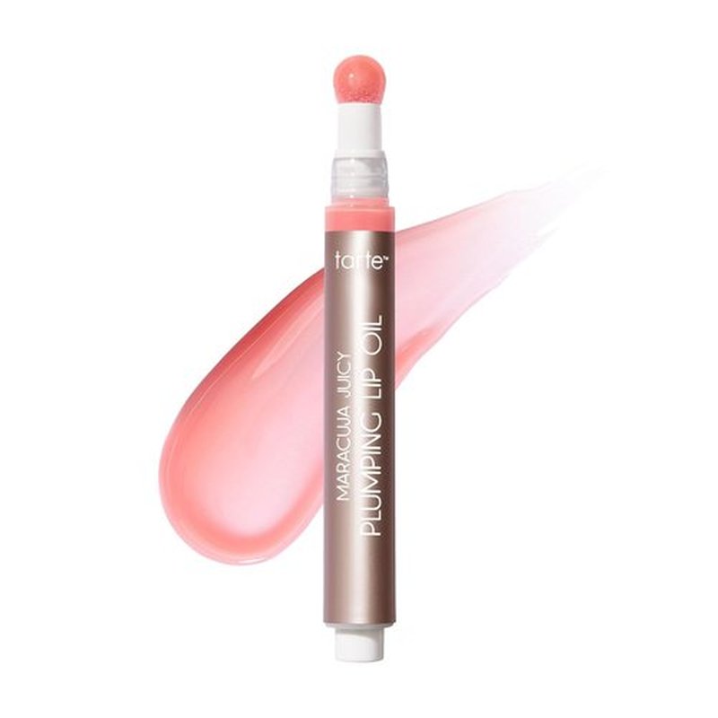 Tarte Maracuja Juicy Plumping Lip Oil - Hydrating Lip Plumper Gloss with Hyaluronic Acid & Vitamin E, Vegan & Cruelty-Free