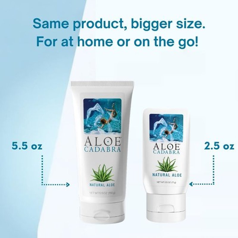 Aloe Cadabra Personal Lubricant - Natural Water-Based Organic Aloe Lube for Couples | Unscented 2.5 Oz