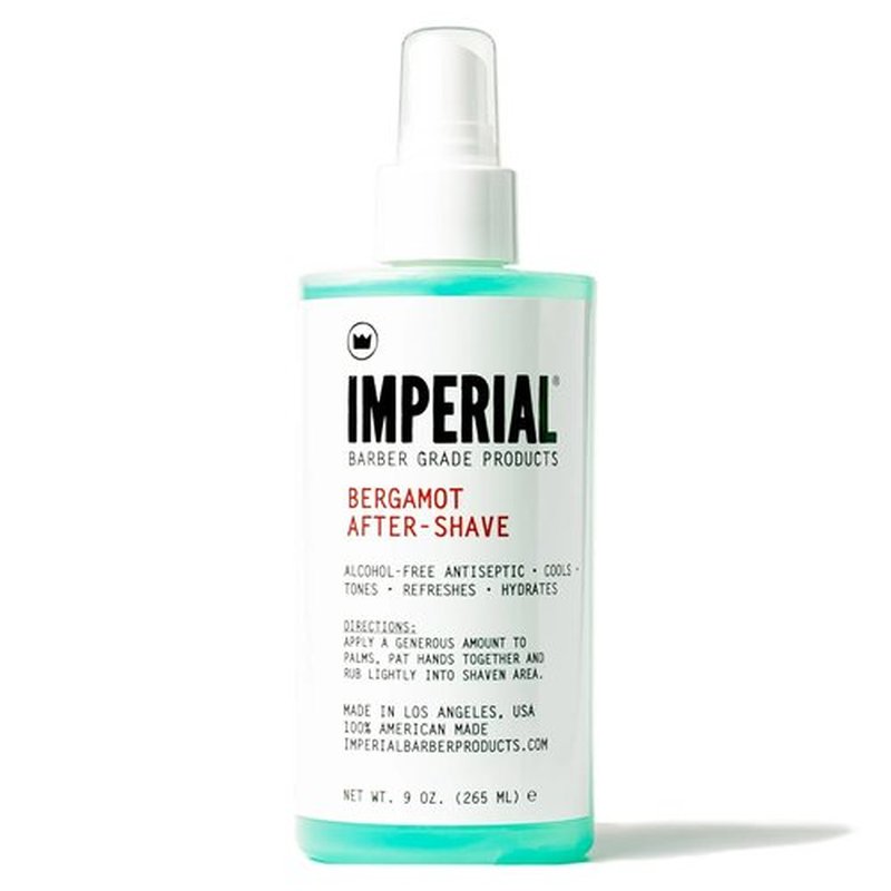 Imperial Barber Bergamot After-Shave | Alcohol-Free Formula, 9 oz for Smooth Skin