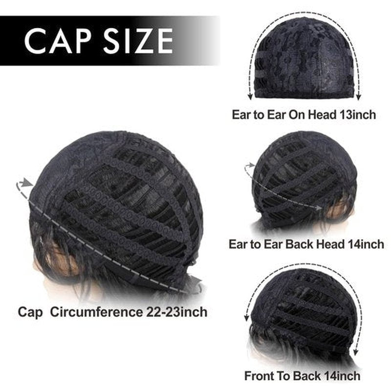 MEDISIFA Black 20s Wig for Women Long Finger Wave Party Wigs Synthetic Full Vintage Wigs for Womens Lady Cosplay Costume Fancy Dress 1920s Flapper Wig