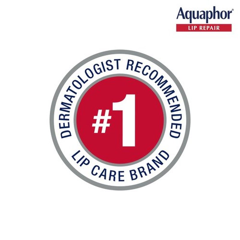Aquaphor Lip Repair Ointment - Moisturizing Lip Balm for Dryness Relief | 0.35 oz Tube, Pack of 2