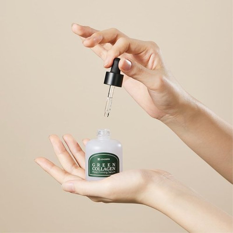 Leaders Green Collagen Serum - Vegan Anti-Aging Moisturizer for Skin Firming & Hydration | 30ml