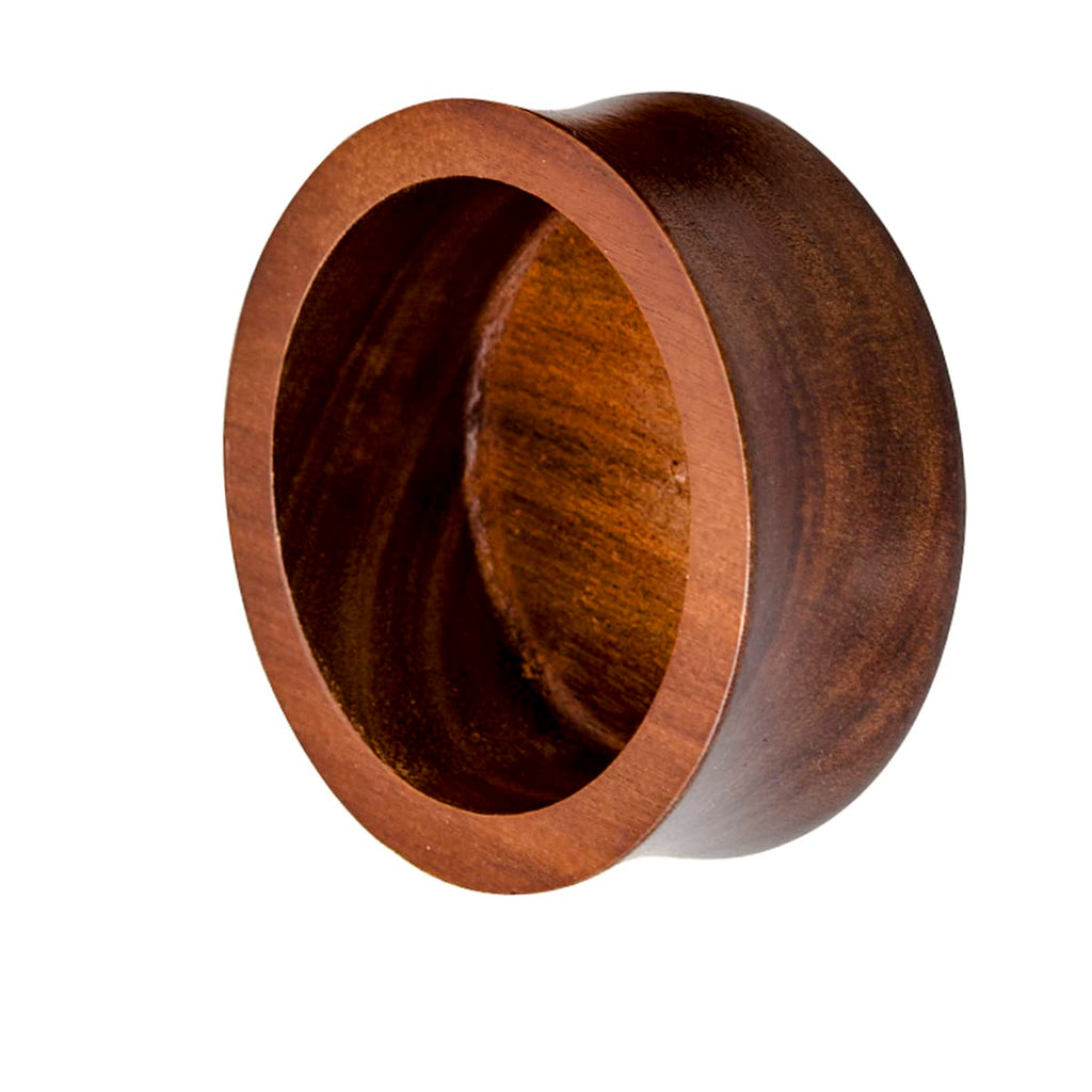 Danweix Wooden Shaving Bowl, Shaving Soap & Cream Bowl for Men Classic Style Easy to Lather Fits Wet Shaving (4#)