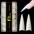 Michelle Stiletto False Nails Tips 504pcs XL Stiletto Press on Nails Pre-shape Fake Gel Nail Tips for Half Cover Nails False Nails with 12 Sizes For Nail Extension Home DIY Nail Salon Gelly Tips