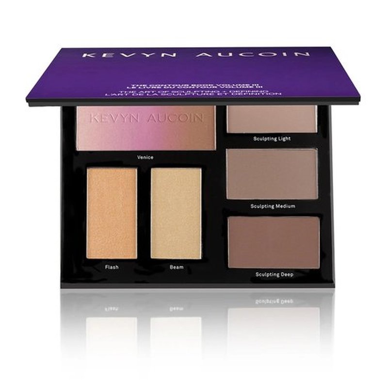Kevyn Aucoin The Contour Book, The Art of Sculpting & Defining Volume 3: Makeup artist palette. Defines facial features. Eyes, cheekbone, nose & jawline. Highlighters to glow. All skin tones & shapes.