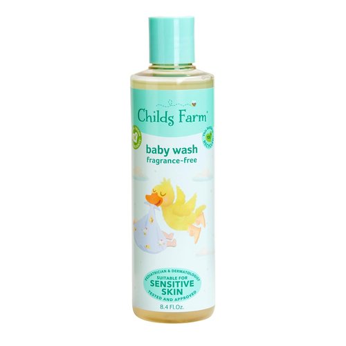 Childs Farm Baby Body Wash - Unfragranced Formula for Newborns with Dry, Sensitive Skin | 8.4 Fl Oz