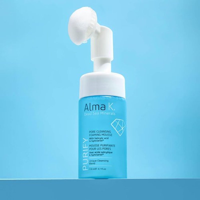 ALMA K Pore Cleansing Foaming Mousse - Gentle Face Cleanser for Women - Hydrating Facial Cleanser with Salicylic Acid - Face Wash for Women - 3.4 oz