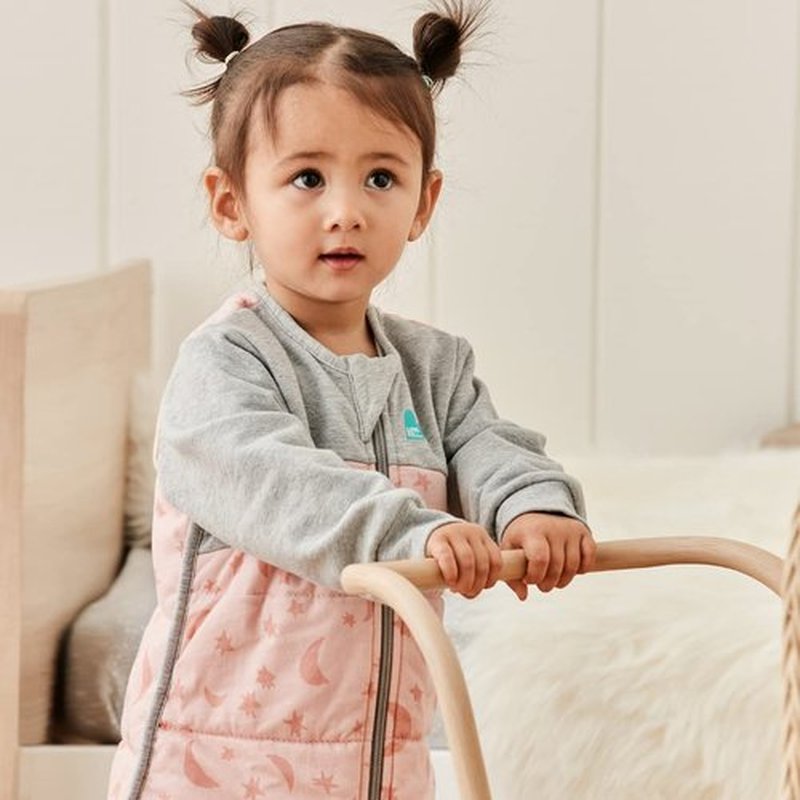 Love To Dream Warm Baby Sleep Suit - Super Soft Temp Regulating Sleeping Sack | 2.5TOG, Pink (6-12 Mo)