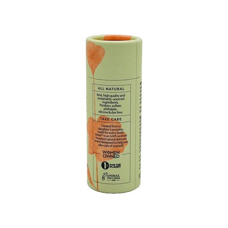 Erleia Travel-Friendly Lotion Bar, Vegan Cruelty-Free Plastic-Free, Sustainably Sourced Ingredients, Solid Moisturizer for On-the-Go Skincare, Citrus