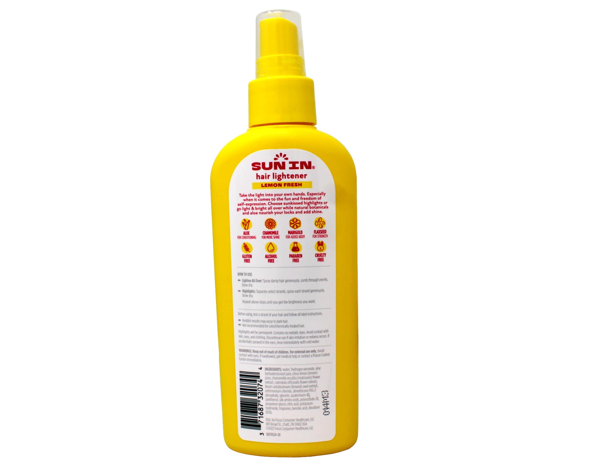 Sun-In Spray-In Hair Lightener, Lemon Fresh, 4.7 Ounce