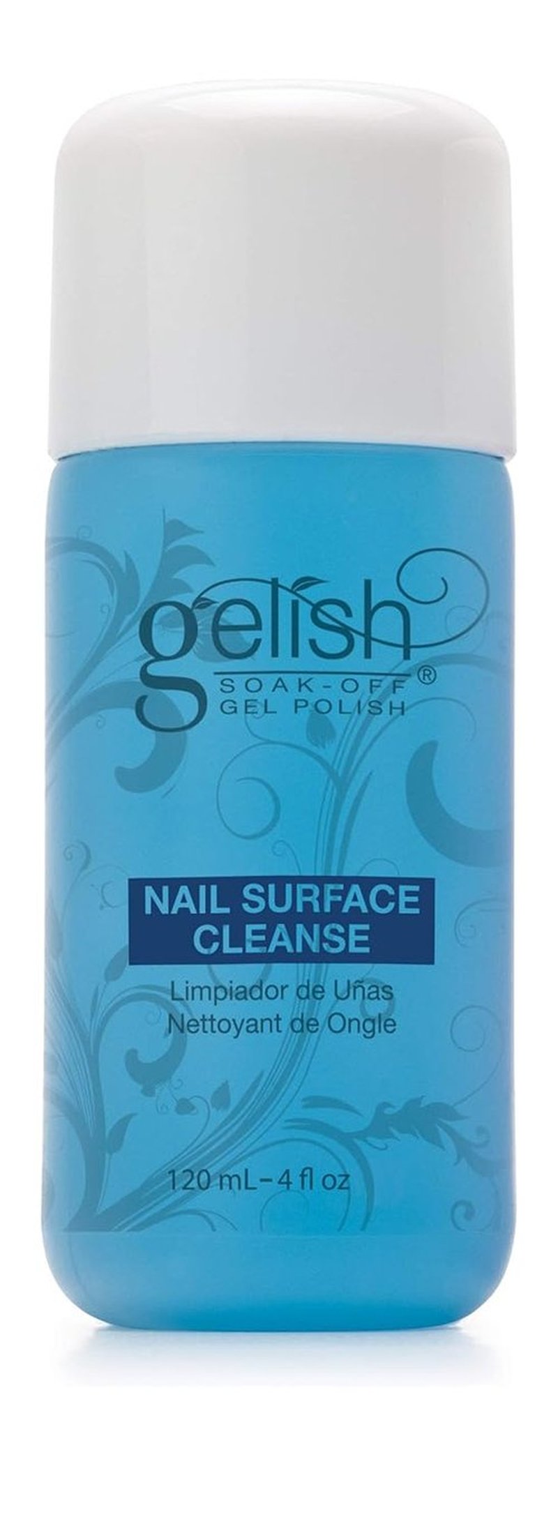 Gelish Nail Surface Cleanse - Gel Top Coat Cleaner for High-Shine Finish & Tacky Residue Removal (4 Fl Oz)